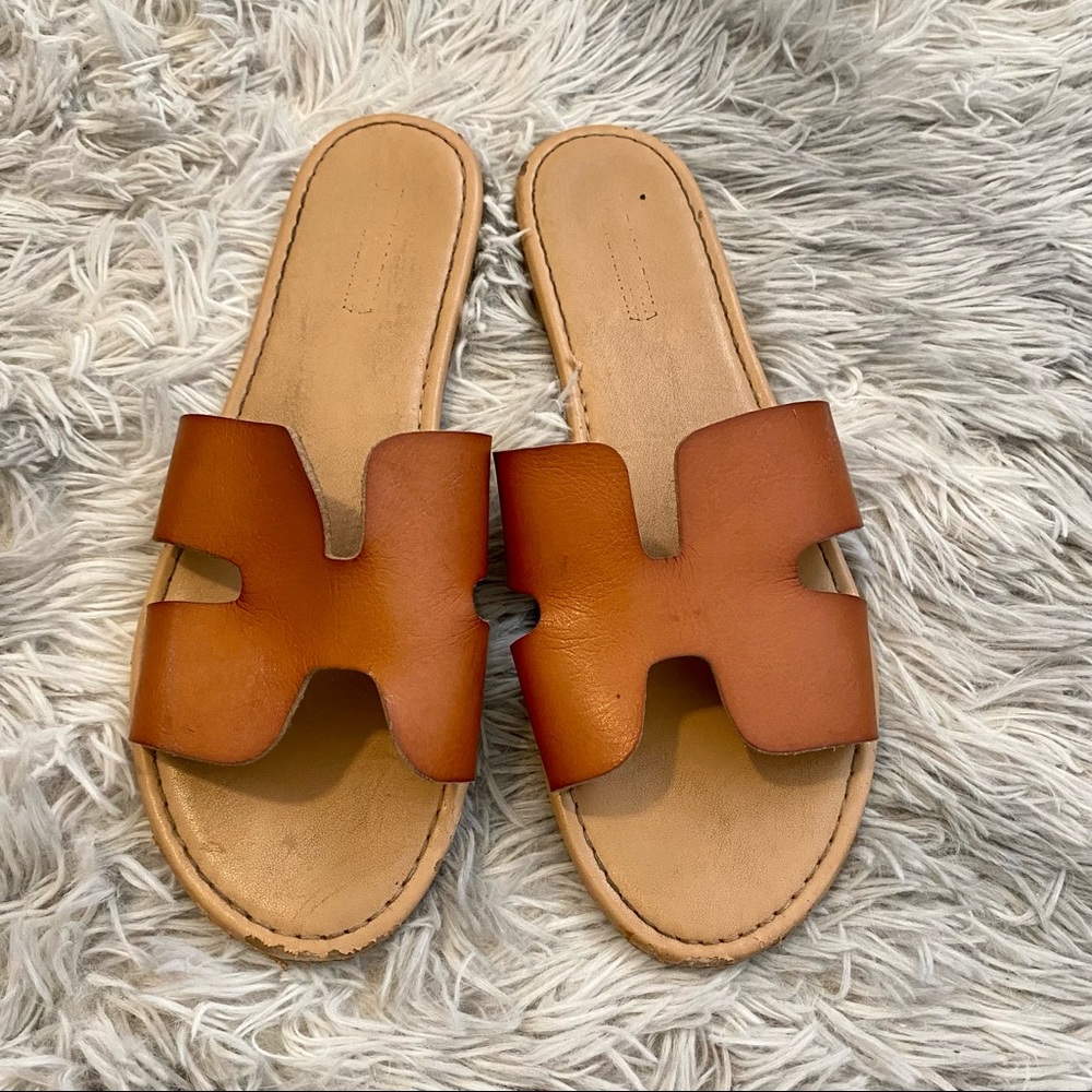 Martha Everyday Women’s H Slide Sandal Tan Size 9.5